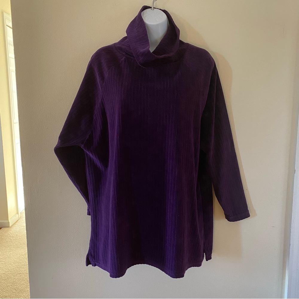 Vintage Player’s Sport Purple Heavy Turtleneck Size Medium Oversized Long Sleeve